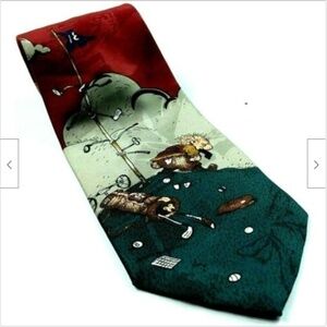 Balancine Golfer Tie Hot Cakes Grumpy Frustrated